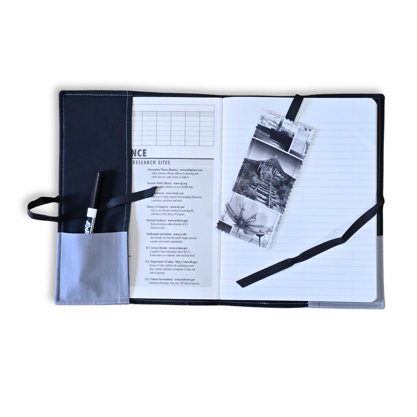 Faith Composition Notebook Cover in Bible Verse Print
