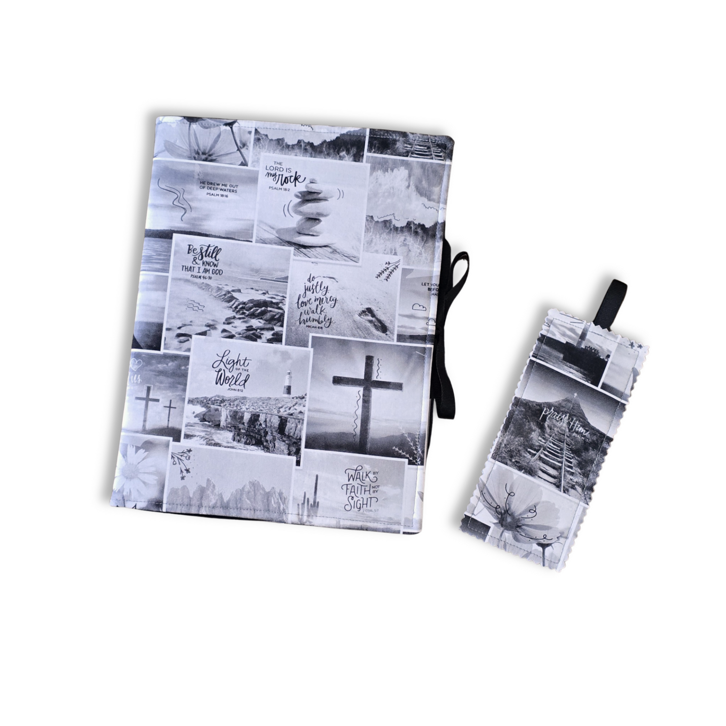 Faith Composition Notebook Cover in Bible Verse Print