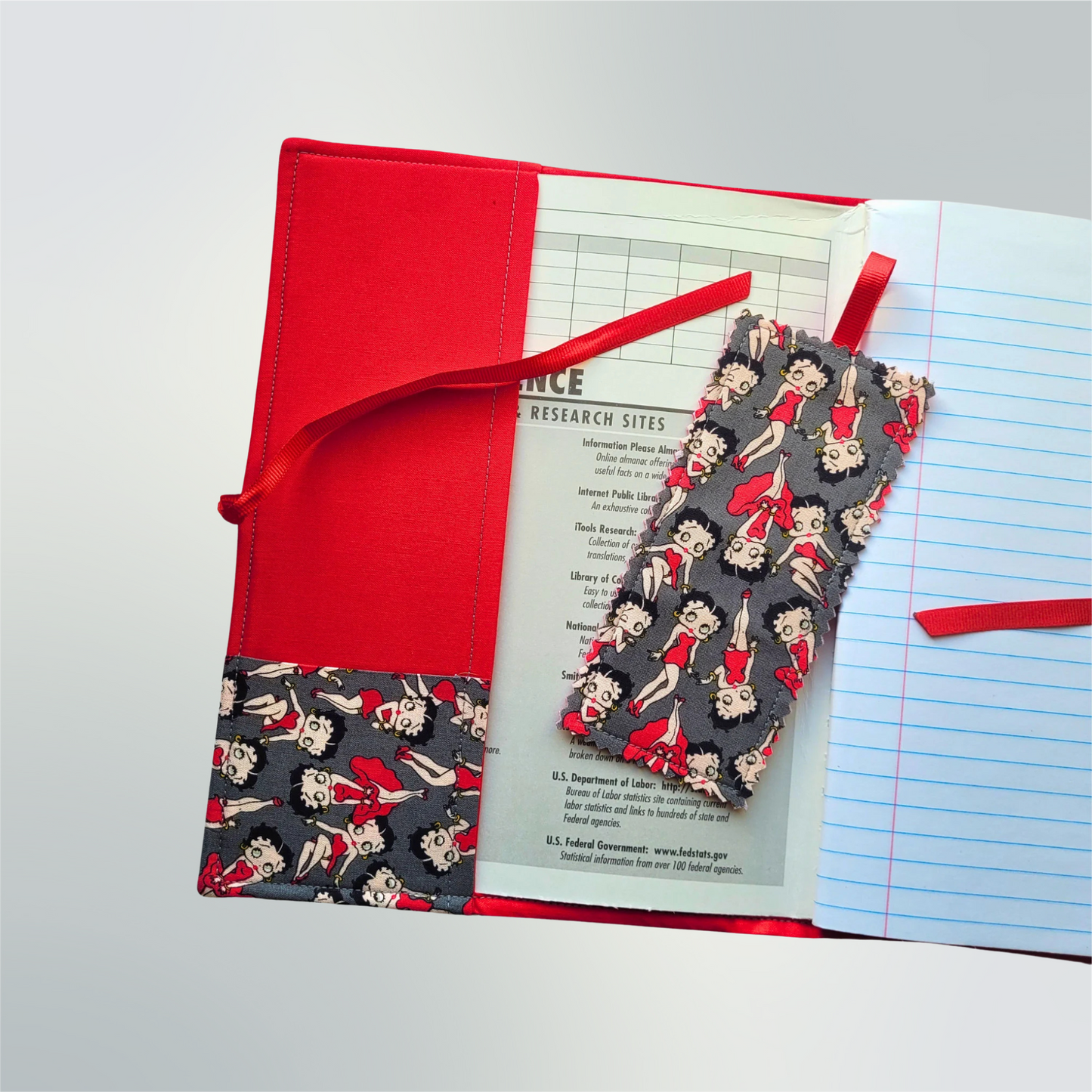 Betty Boop Notebook Composition Book Cover Iconic Red Dress Cartoon Journal Diary