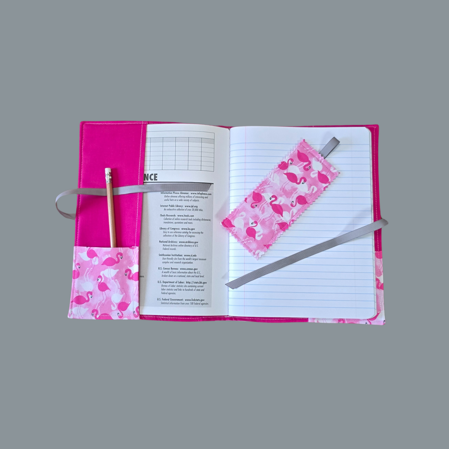 Flamingo Composition Book Cover Pink Tropical School Office Journal Diary