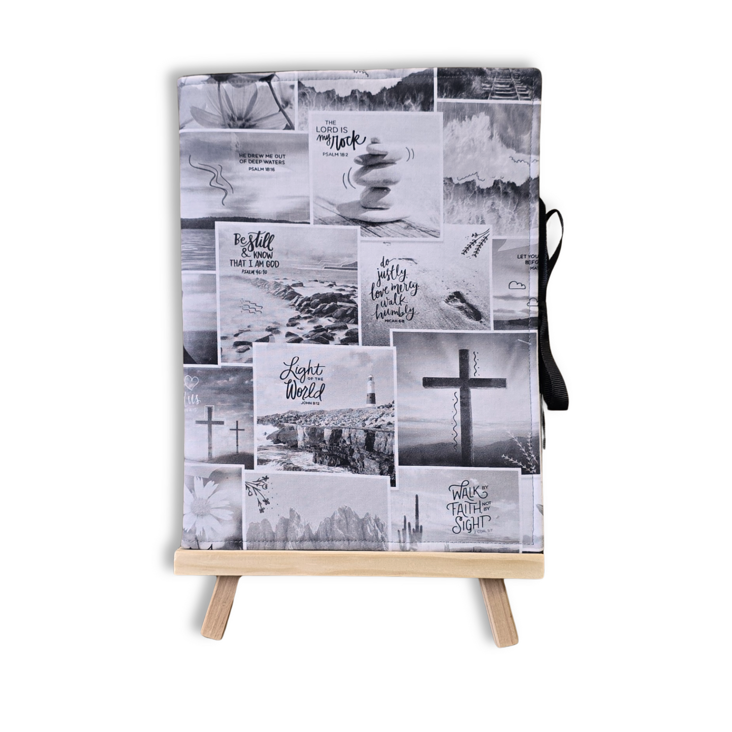 Faith Composition Notebook Cover in Bible Verse Print
