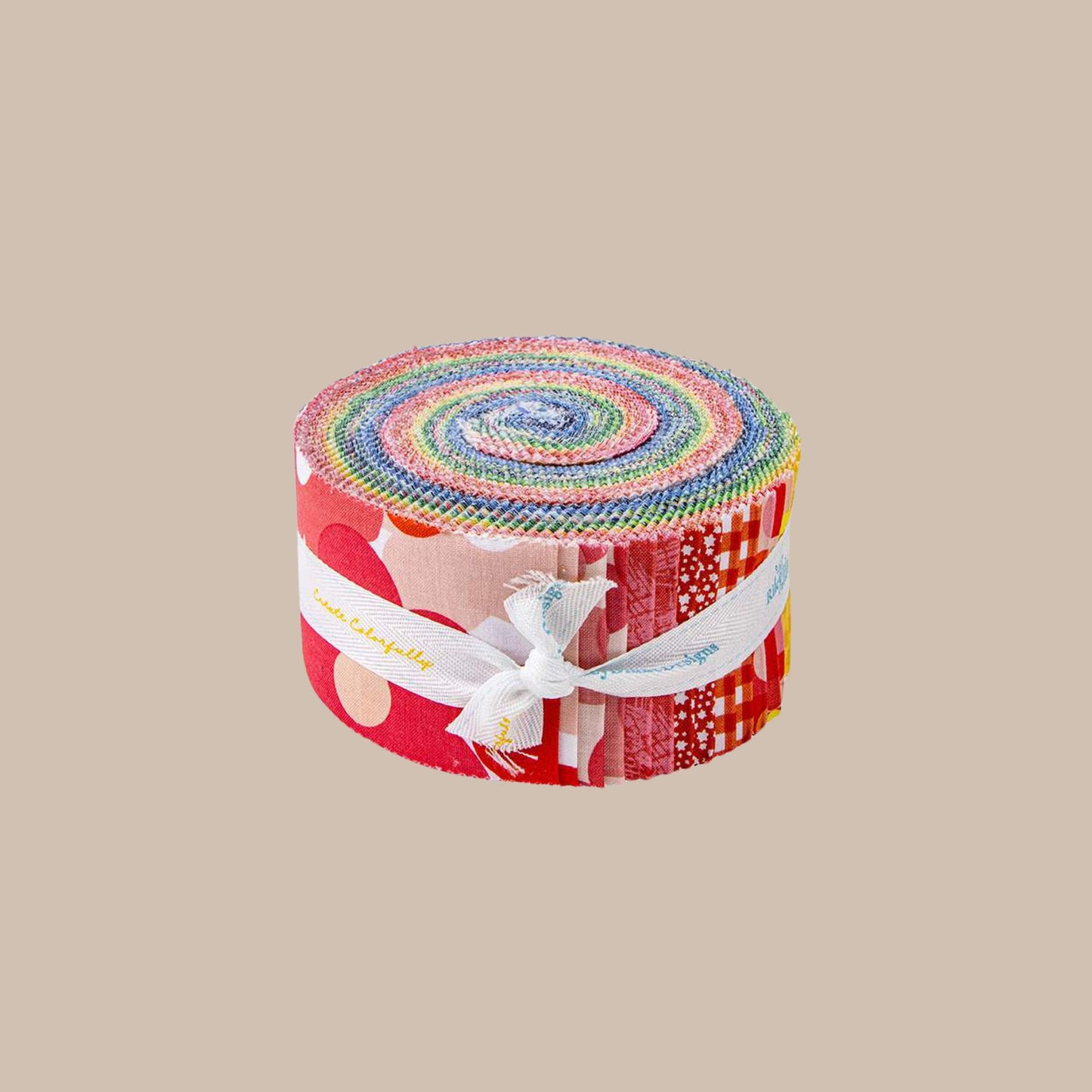 Copacetic Fabric 2 1/2" Rolie Polie for Riley Blake Retro Bright Jelly Roll by Julia Frazier