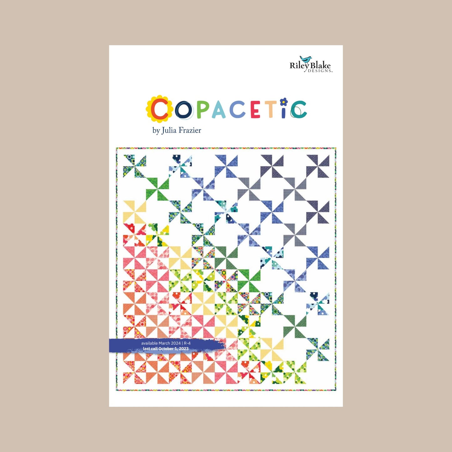 Copacetic Fabric 2 1/2" Rolie Polie for Riley Blake Retro Bright Jelly Roll by Julia Frazier