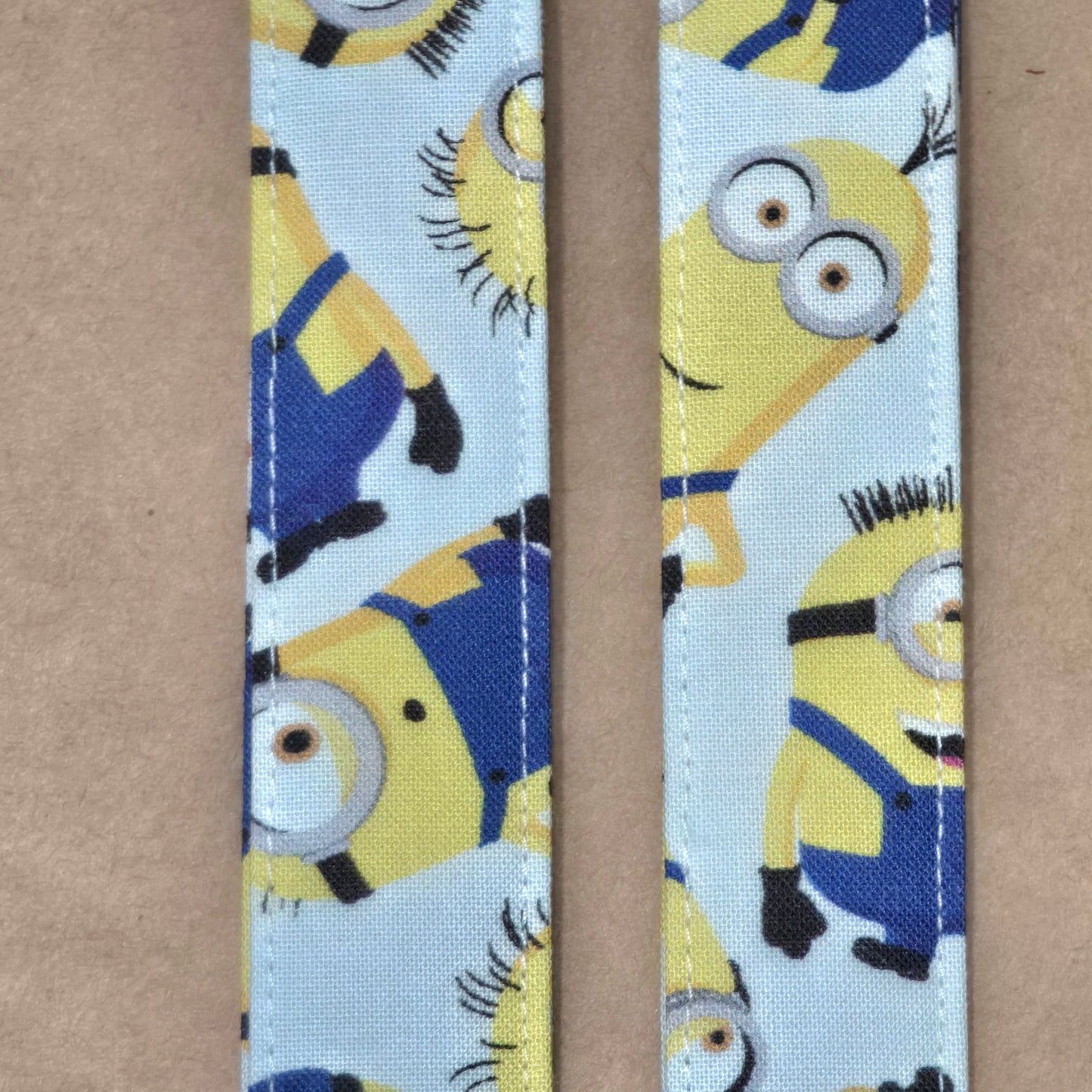 Minions Fabric Wristlet Disney Key Strap Cartoon Keychain