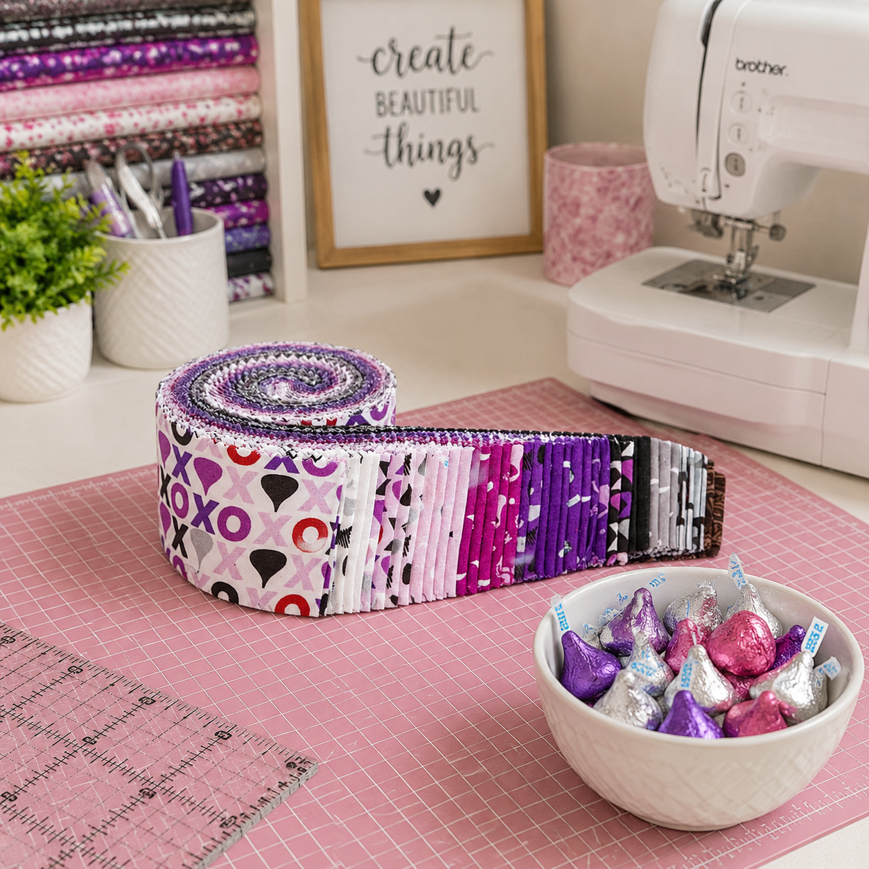 Celebrate with Hershey Fabric Jelly Roll for Riley Blake Designs