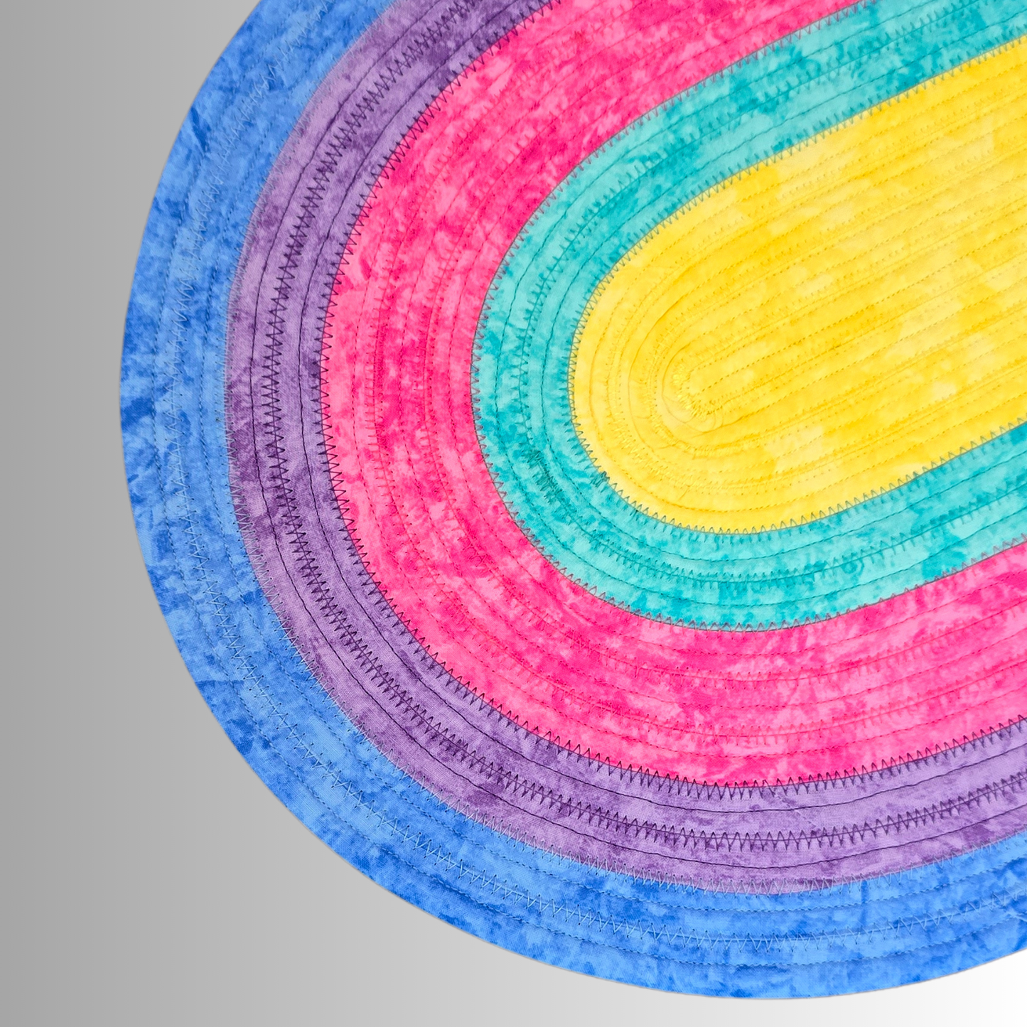 Pastel Rainbow Pet Feeding Mat Jelly Roll Pet Bowl Rug