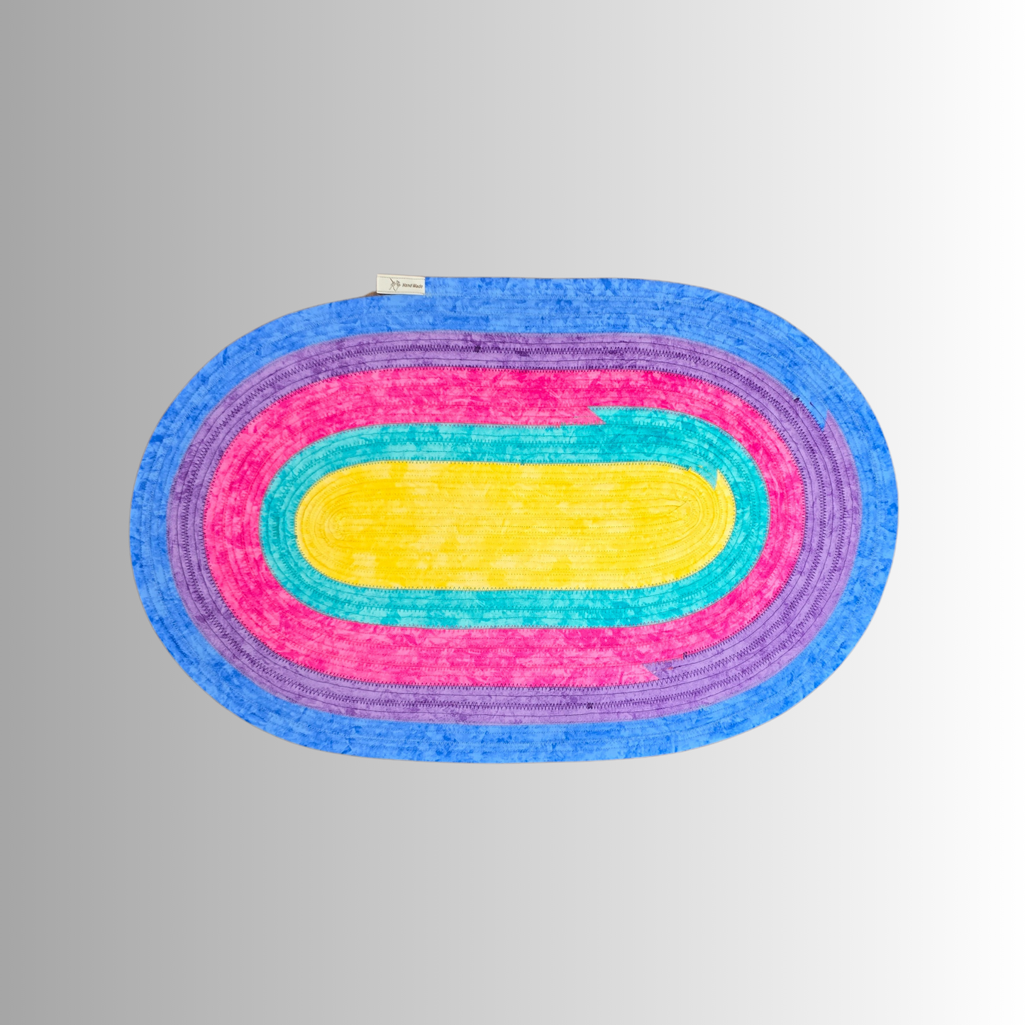 Pastel Rainbow Pet Feeding Mat Jelly Roll Pet Bowl Rug