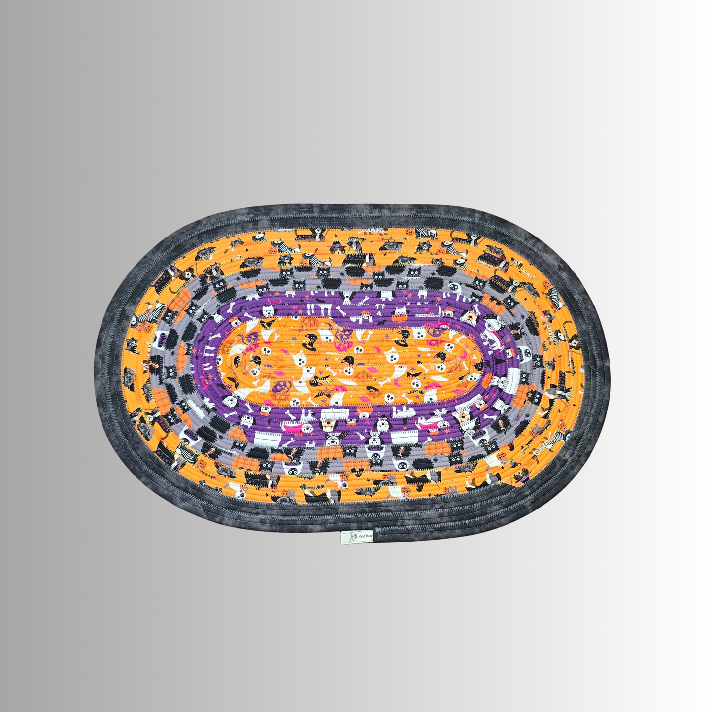 Halloween Party Pet Feeding Mat Jelly Roll Pet Bowl Rug