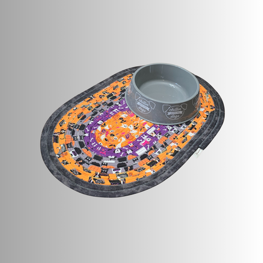 Halloween Party Pet Feeding Mat Jelly Roll Pet Bowl Rug