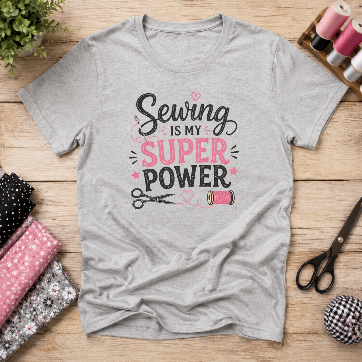 Sewing is My Super Power Women's Swag Graphic T-Shirt