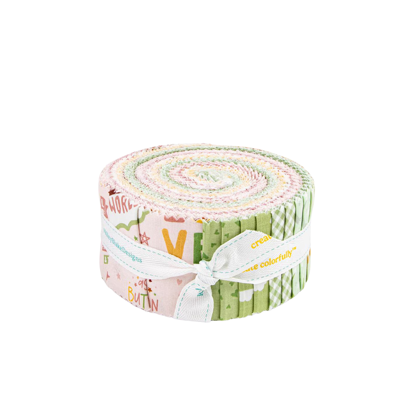 Baby Girl Fabric Jelly Roll for Riley Blake by Lori Whitlock - Rolie Polie