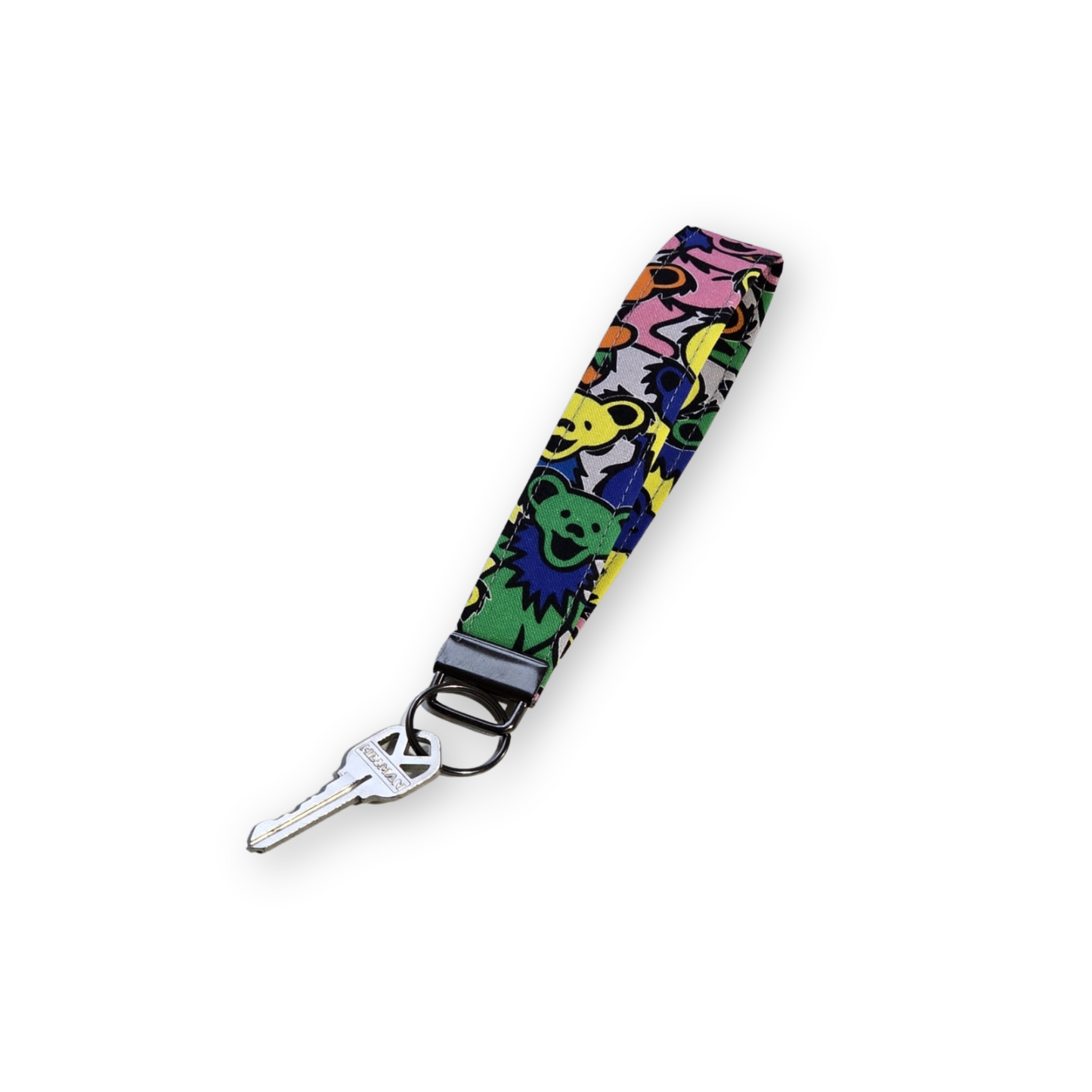 Dancing Bear Rockin' Keychain Fob Wristlet Grateful Dead