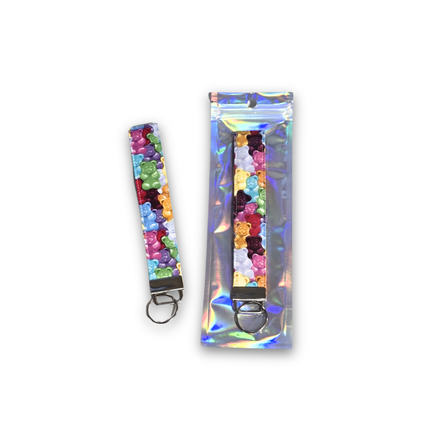 Gummy Candy Cute Keychain Fob Wristlet in Candy Bears