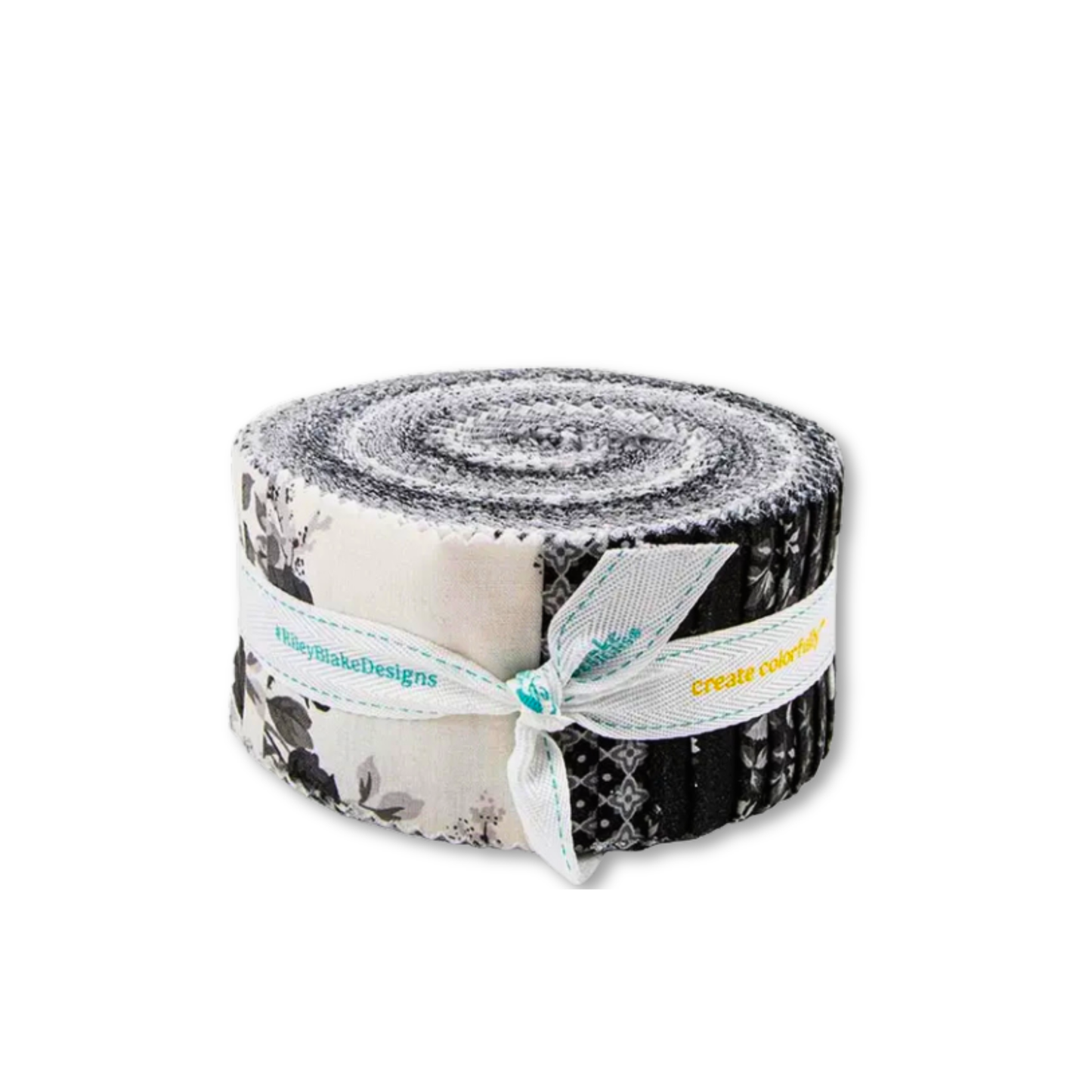 Ink & Ivory Fabric Jelly Roll by Riley Blake Designers  - Rolie Polie