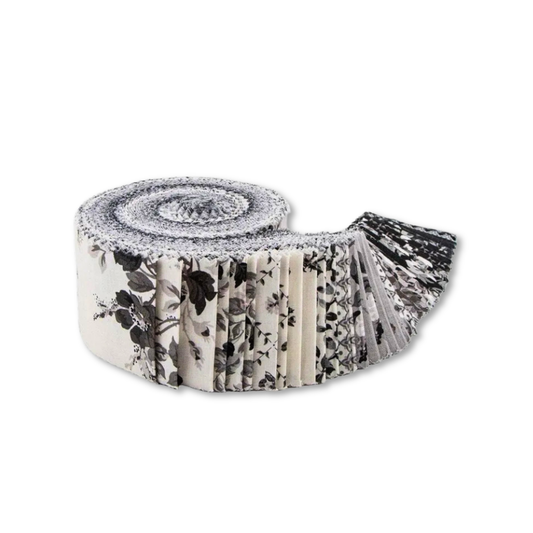 Ink & Ivory Fabric Jelly Roll by Riley Blake Designers  - Rolie Polie
