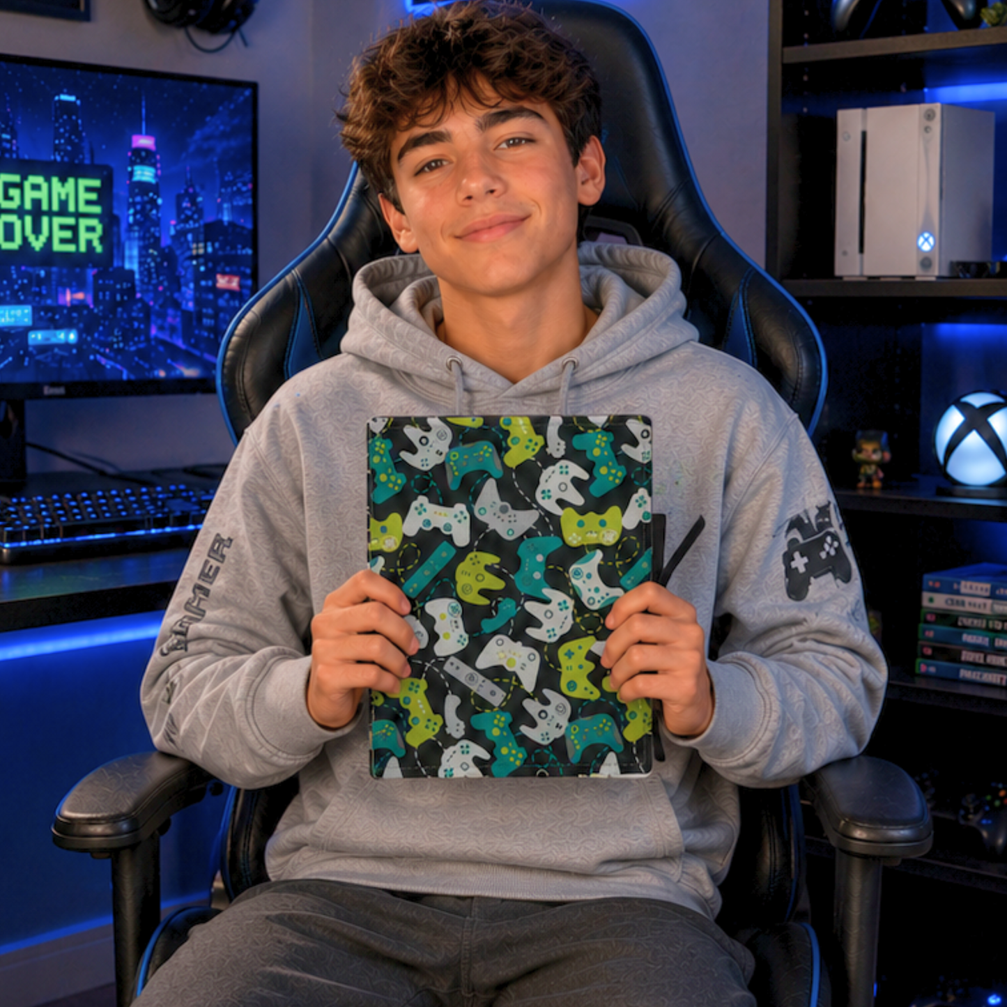 Game Controller Composition Book Cover for Gamers