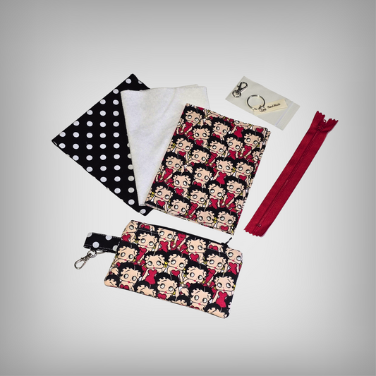 DIY Zipper Coin Purse Keychain Kit & Pattern