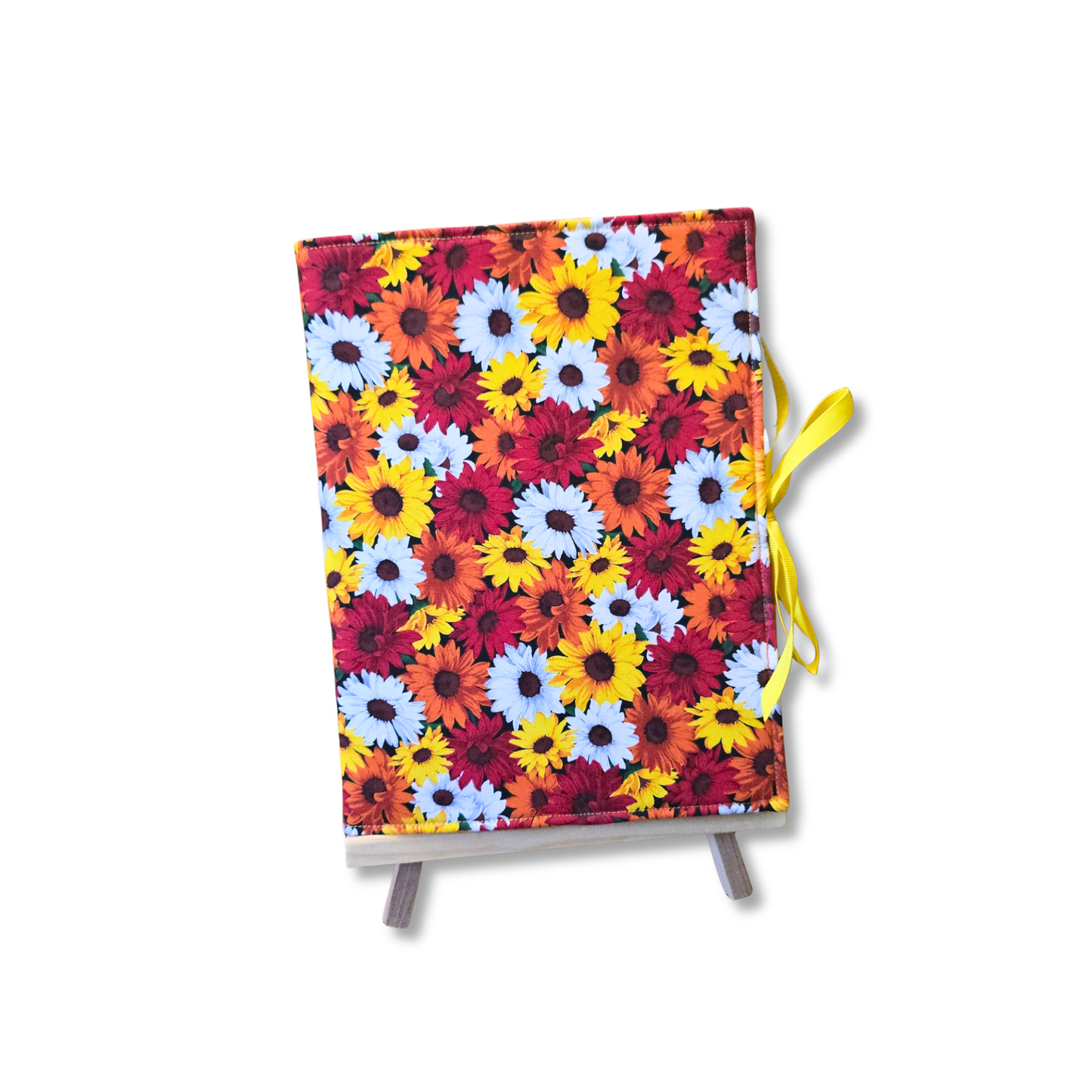 Daisy Composition Notebook Cover in Vibrant Red / Orange