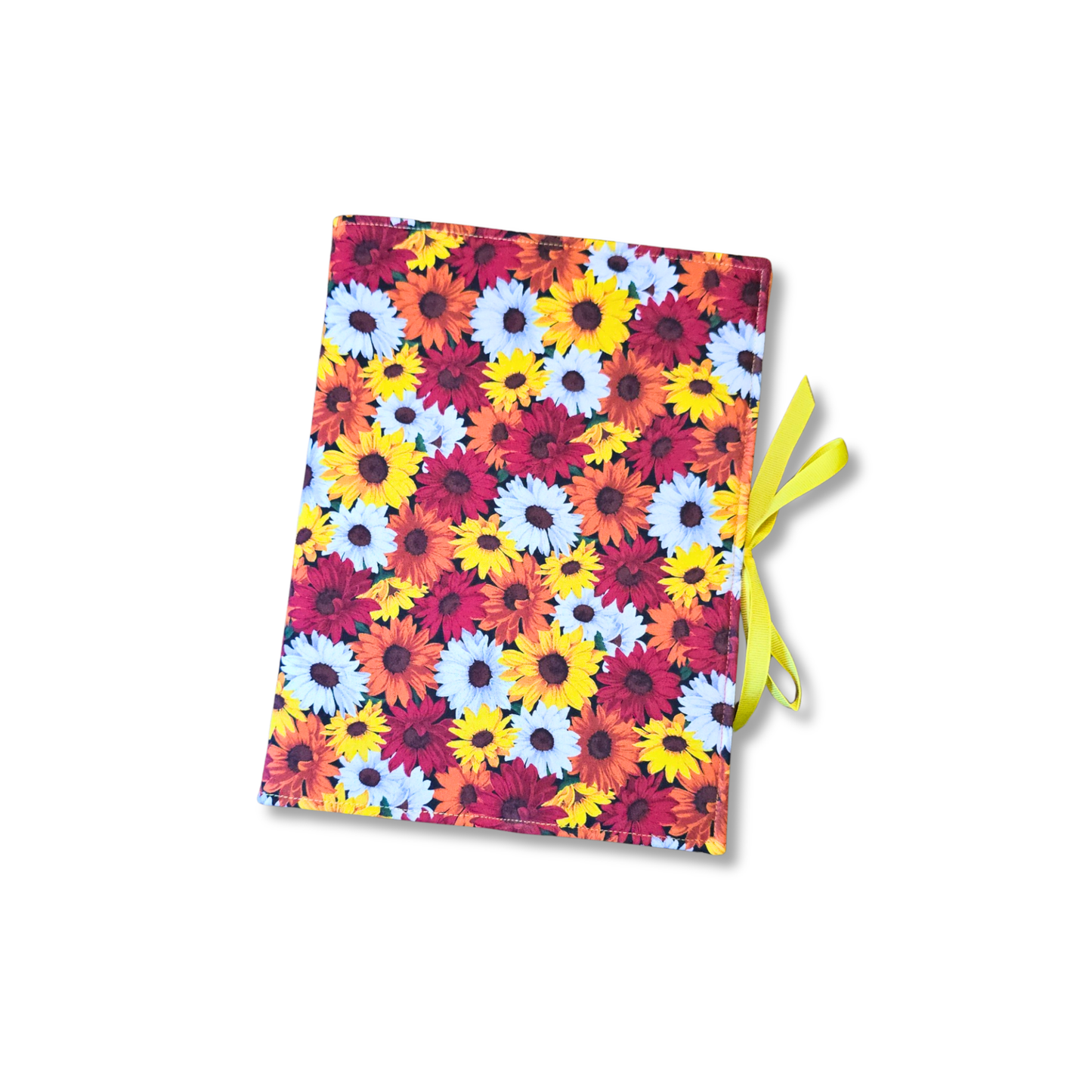 Daisy Composition Notebook Cover in Vibrant Red / Orange