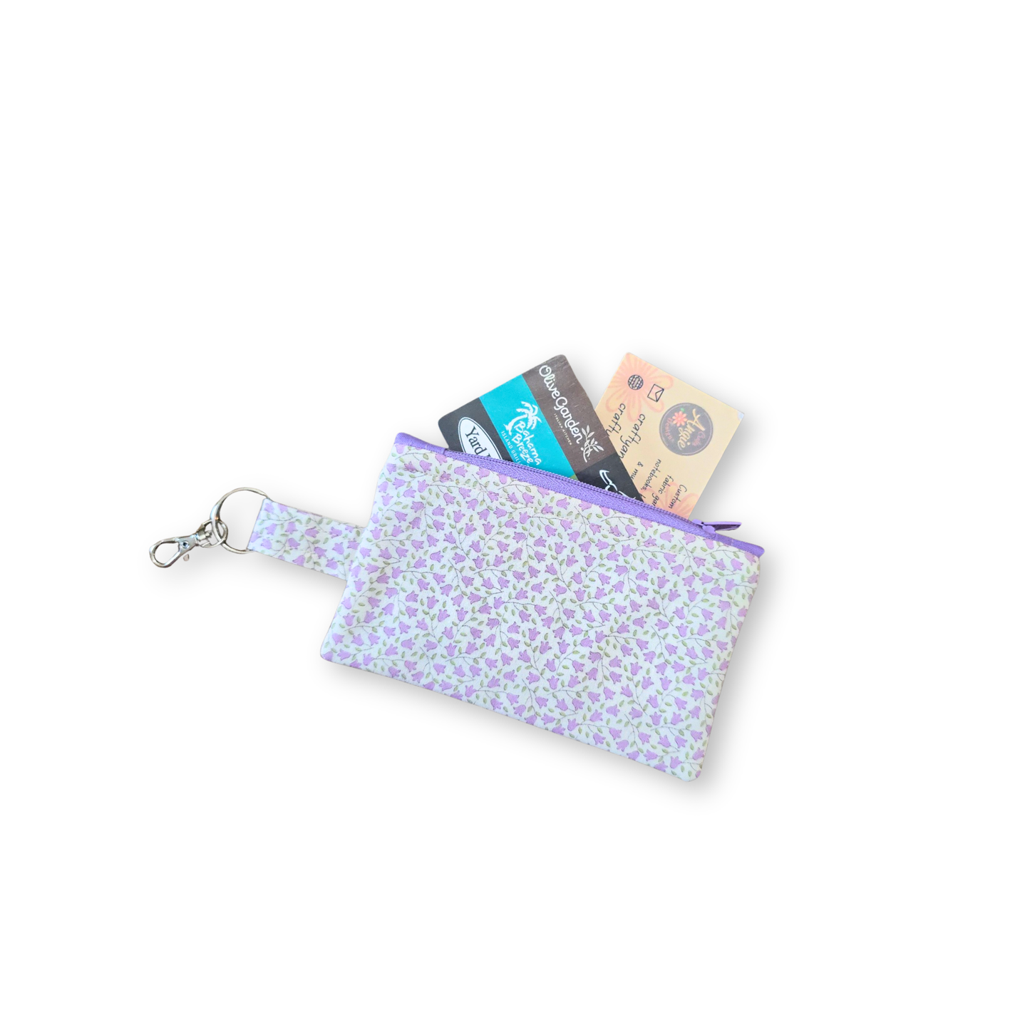 Lilac Calico Floral Tablet / Book Sleeve with Matching Coin Purse Keychain - Tilda Collection