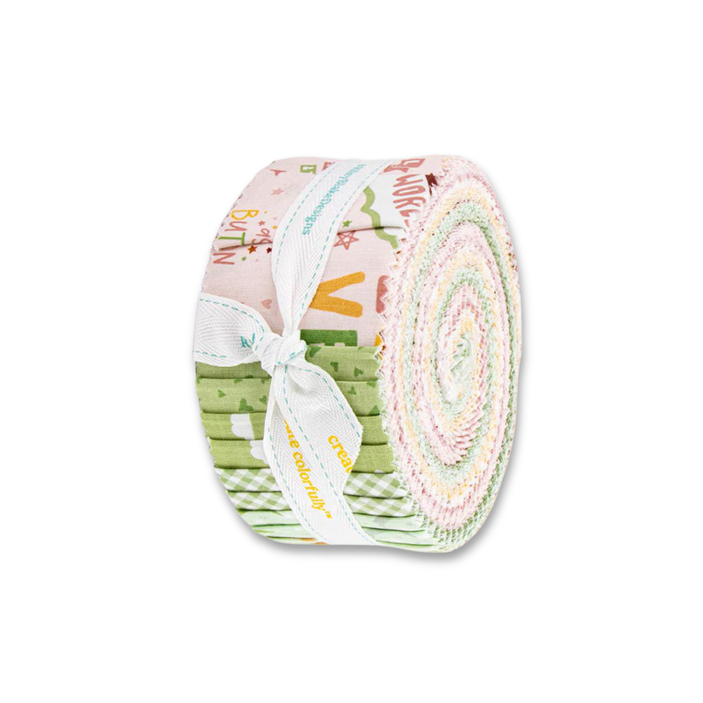 Baby Girl Fabric Jelly Roll for Riley Blake by Lori Whitlock - Rolie Polie