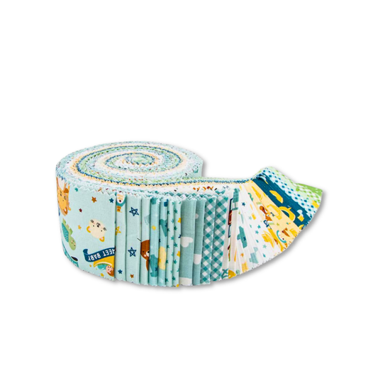 Baby Boy Fabric Jelly Roll for Riley Blake by Lori Whitlock - Rolie Polie