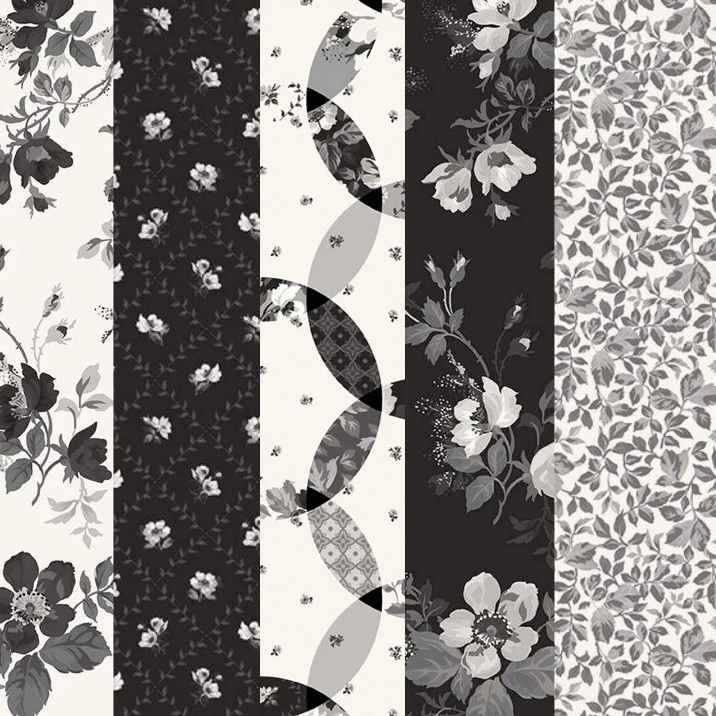 Ink & Ivory Fabric Jelly Roll by Riley Blake Designers  - Rolie Polie