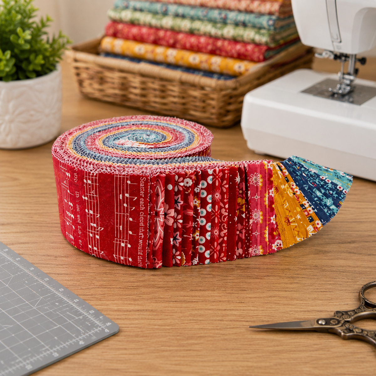 Americana Fabric Jelly Roll for Riley Blake by Lori Holt