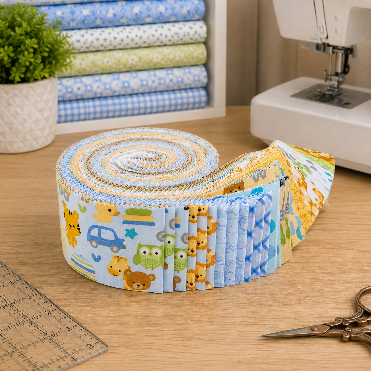 Special Delivery Fabric Jelly Roll for Riley Blake by Doodlebug Designs