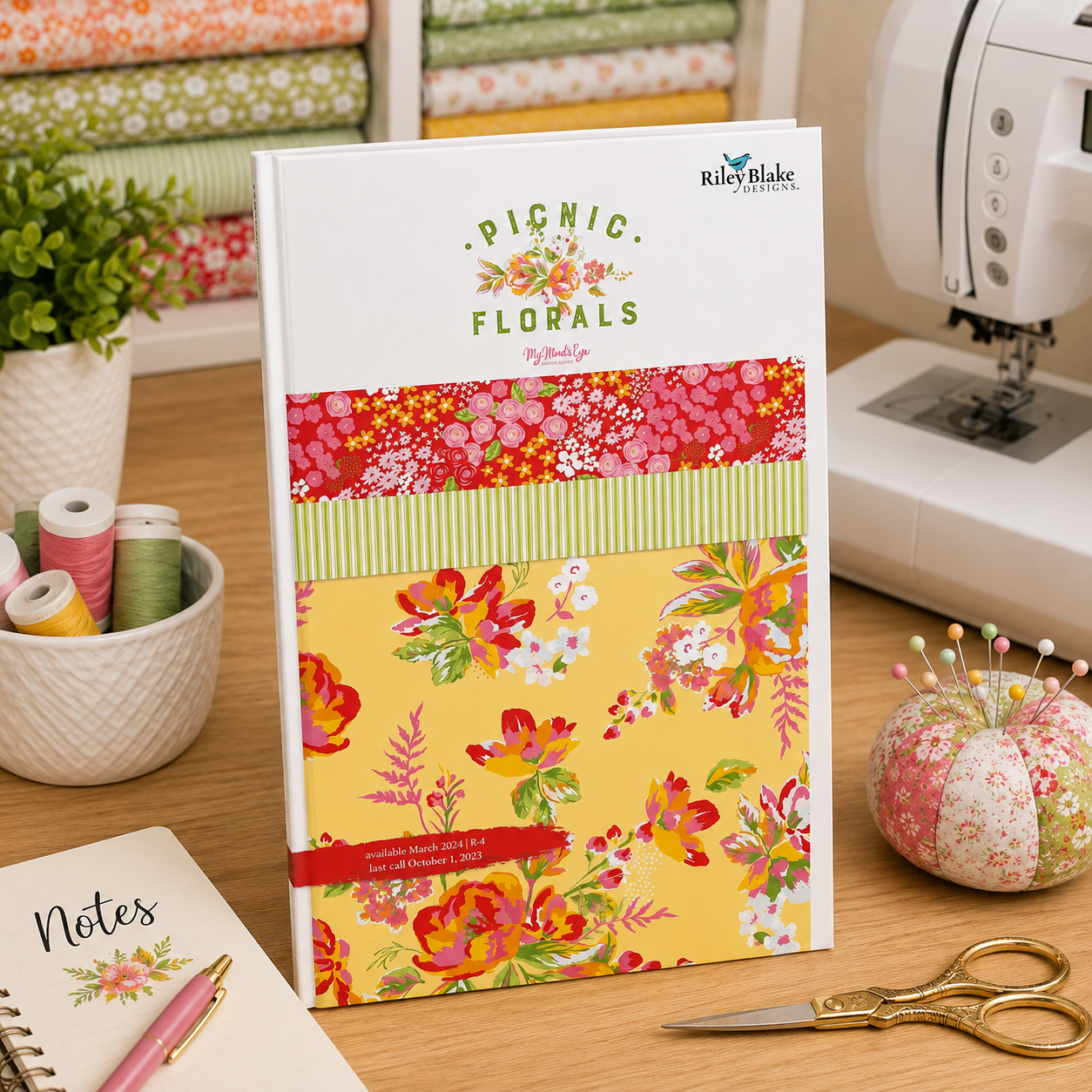 Picnic Florals Fabric Jelly Roll for Riley Blake Designs by My Mind's Eye
