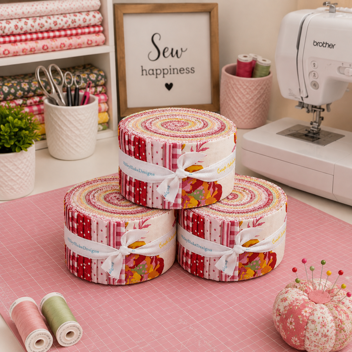 Picnic Florals Fabric Jelly Roll for Riley Blake Designs by My Mind's Eye