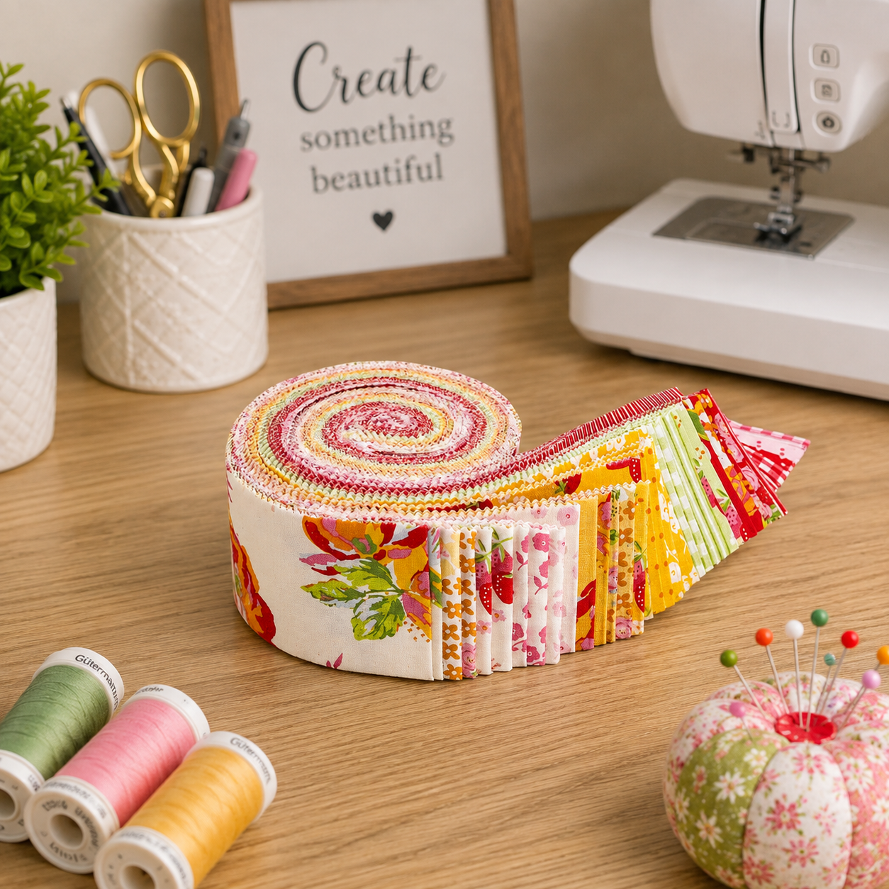 Picnic Florals Fabric Jelly Roll for Riley Blake Designs by My Mind's Eye