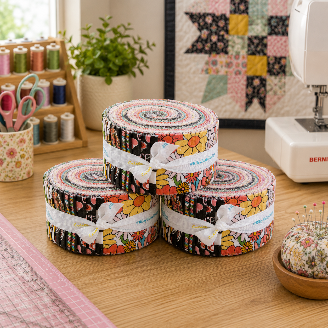 Besties Fabric Jelly Roll for Riley Blake by Corinne Wells