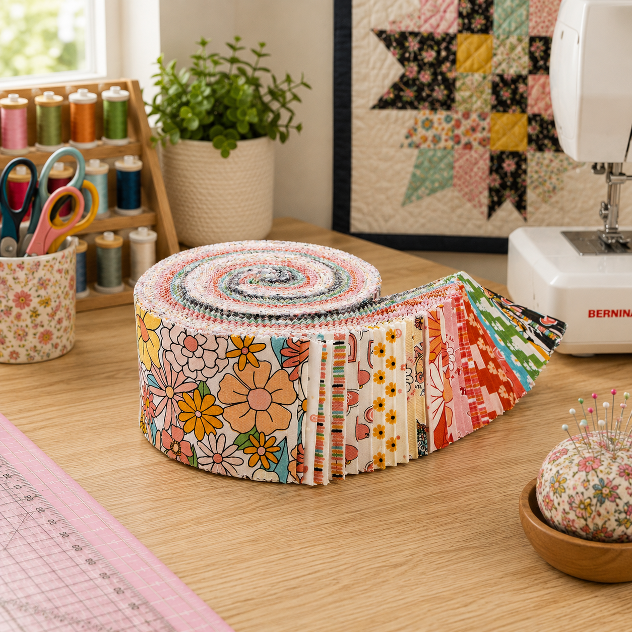 Besties Fabric Jelly Roll for Riley Blake by Corinne Wells