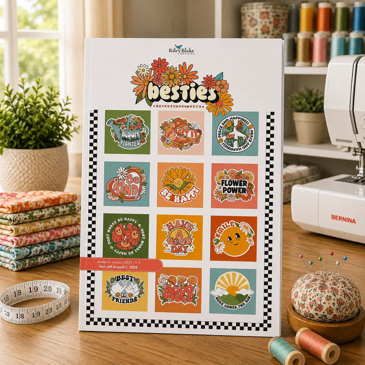 Besties Fabric Jelly Roll for Riley Blake by Corinne Wells