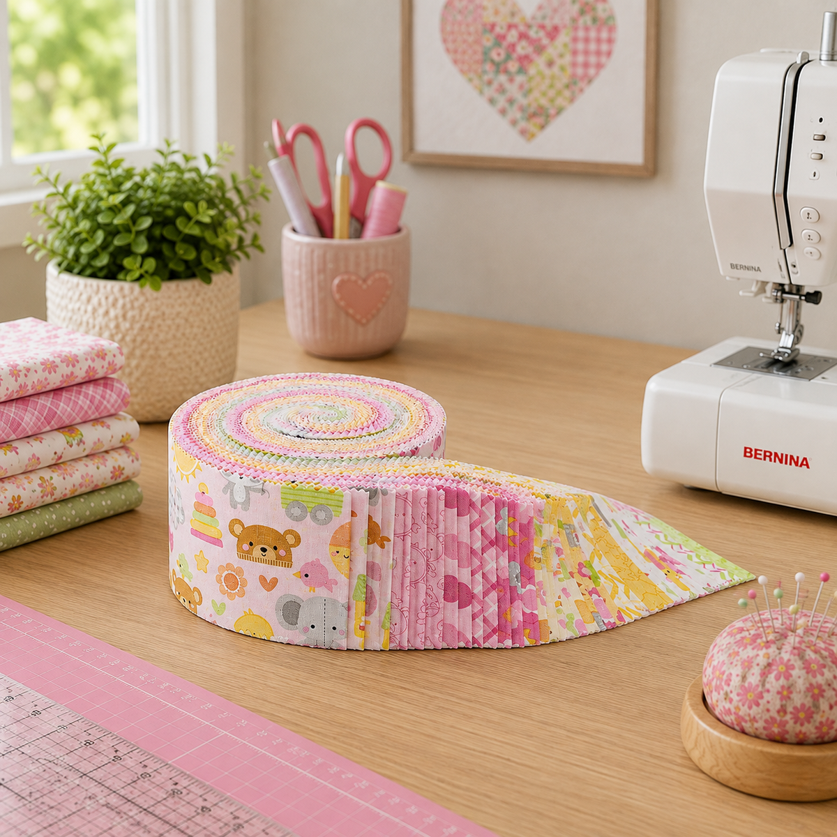 Bundle of Joy Fabric Jelly Roll for Riley Blake by Doodlebug Designs