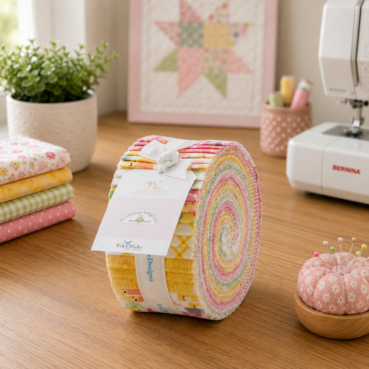 Bundle of Joy Fabric Jelly Roll for Riley Blake by Doodlebug Designs