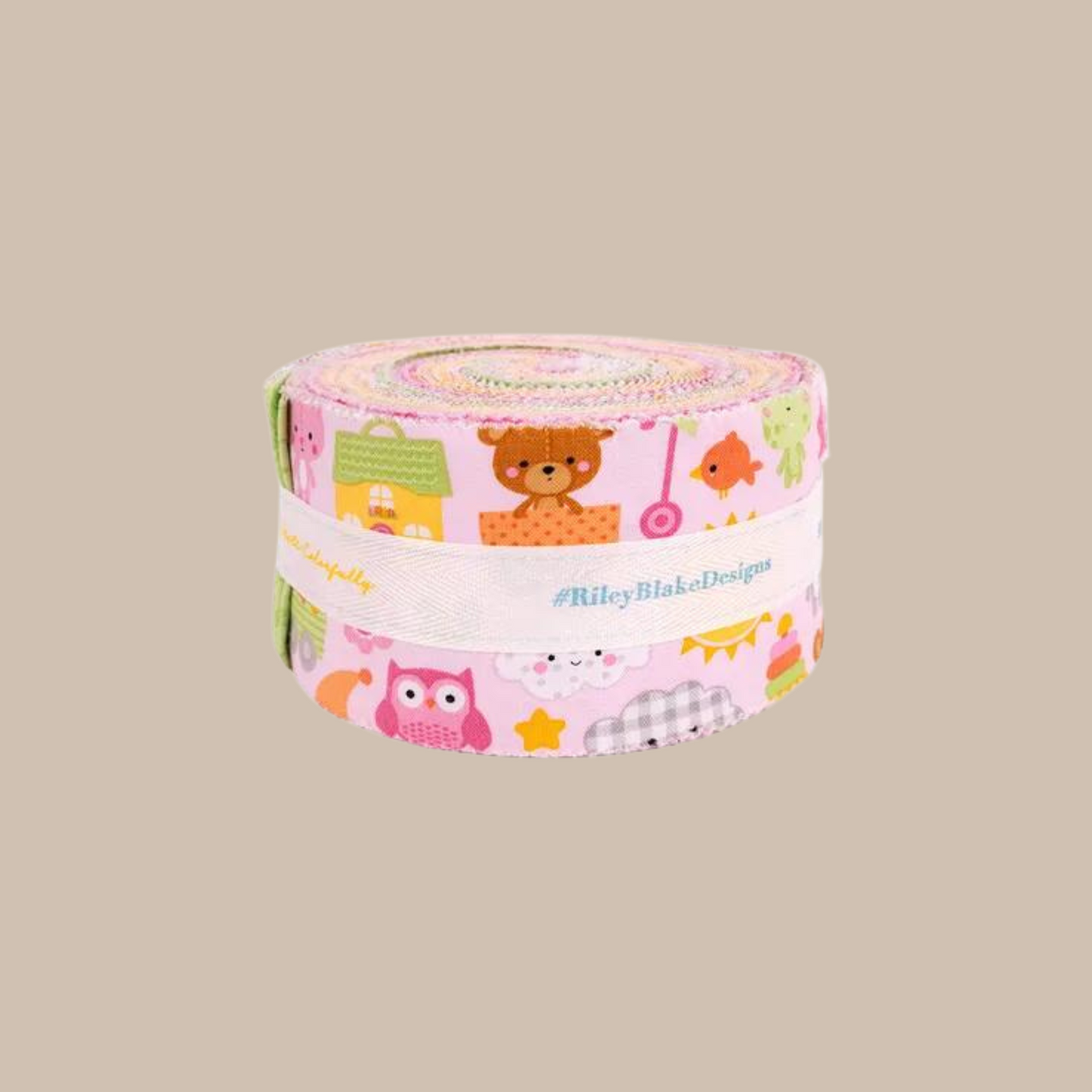 Bundle of Joy 2 1/2" Fabric Rolie Polie for Riley Blake Jelly Roll by Doodlebug Designs