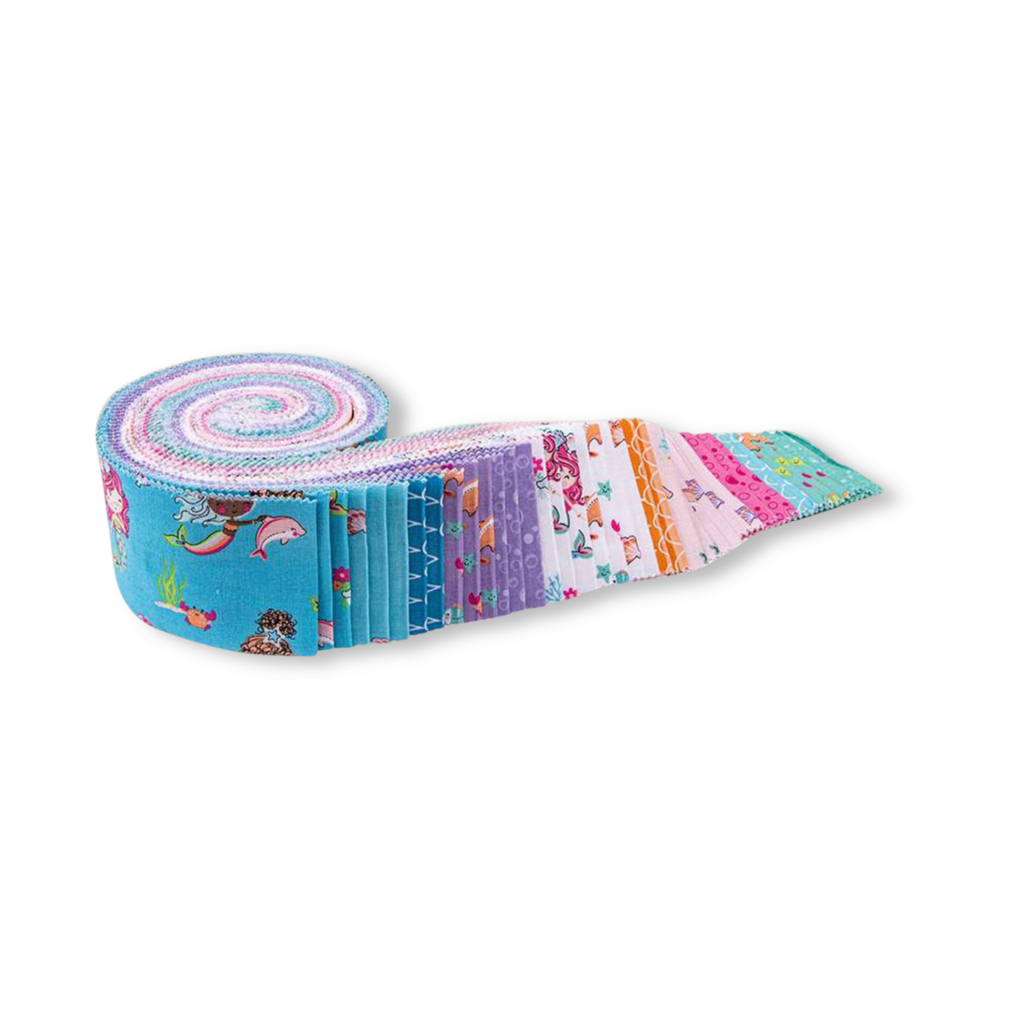 Mer-Mazing Mermaid Fabric Jelly Roll by Riley Blake Designs