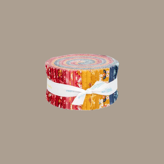 Americana Fabric  40- 2 1/2" X 44 Rolie Polie for Riley Blake Patriotic Jelly Roll Strips by Lori Holt