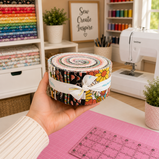 Besties Fabric Jelly Roll for Riley Blake by Corinne Wells