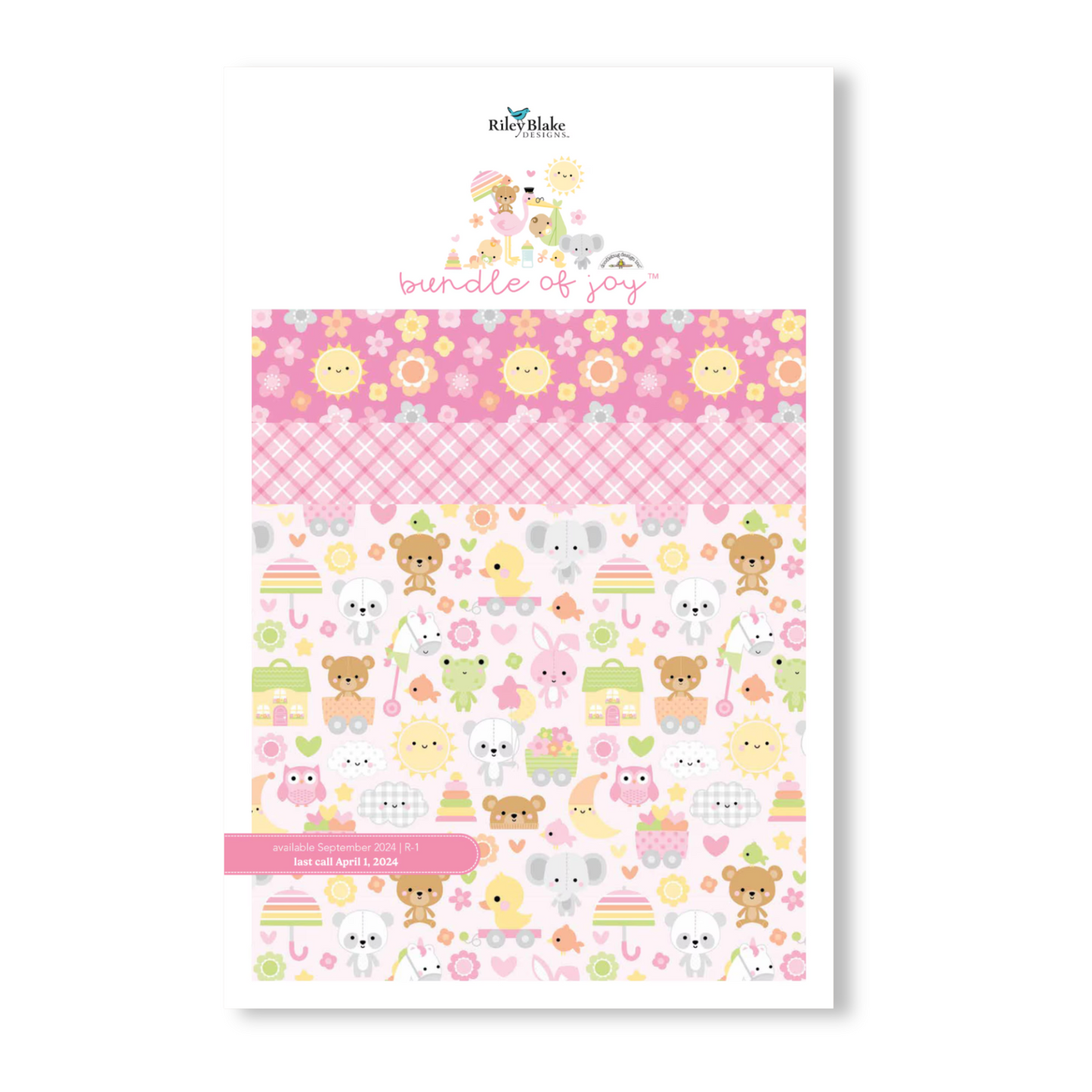 Bundle of Joy Fabric Jelly Roll for Riley Blake by Doodlebug Designs