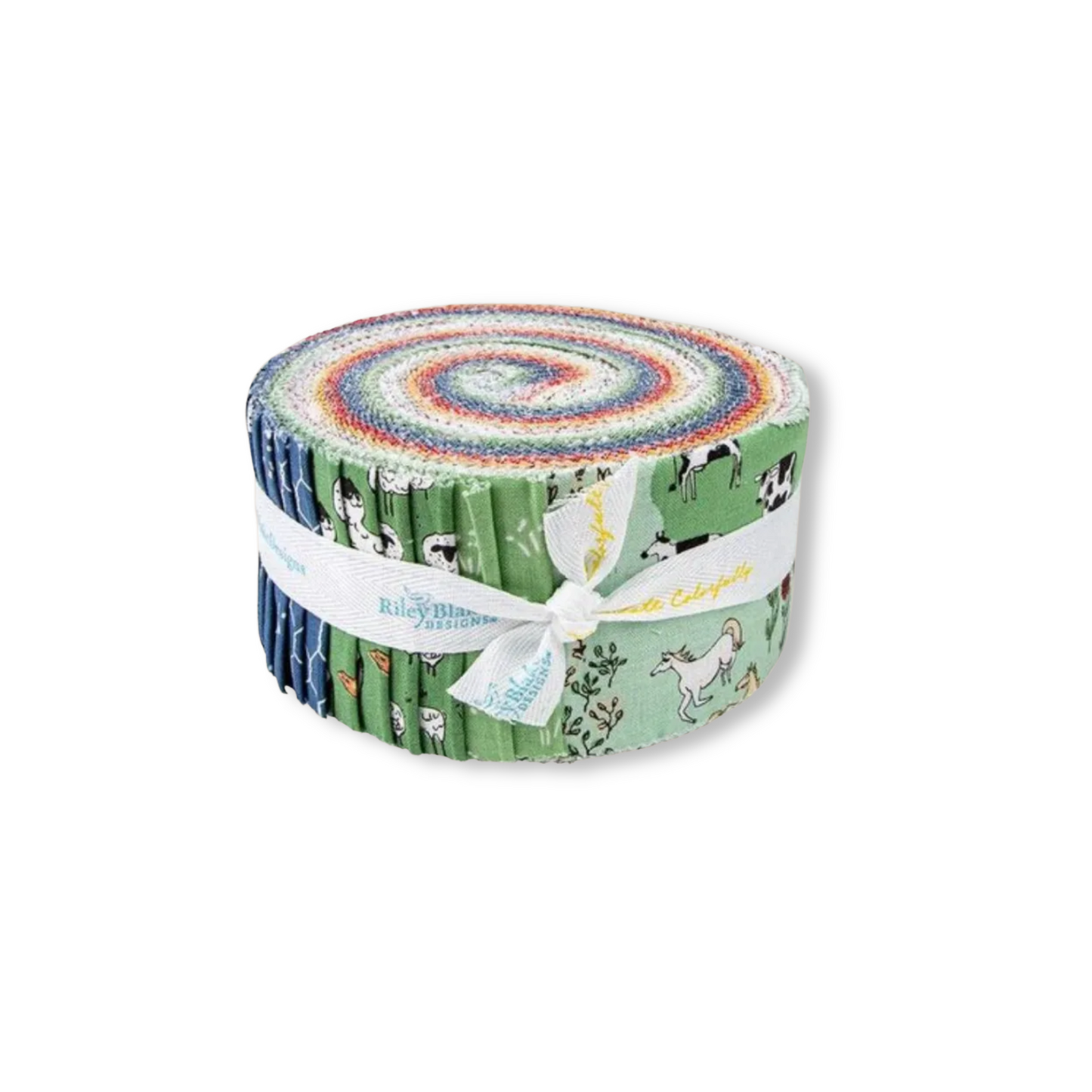 Farm Livin' Fabric Jelly Roll for Riley Blake by Diane Labombarbe