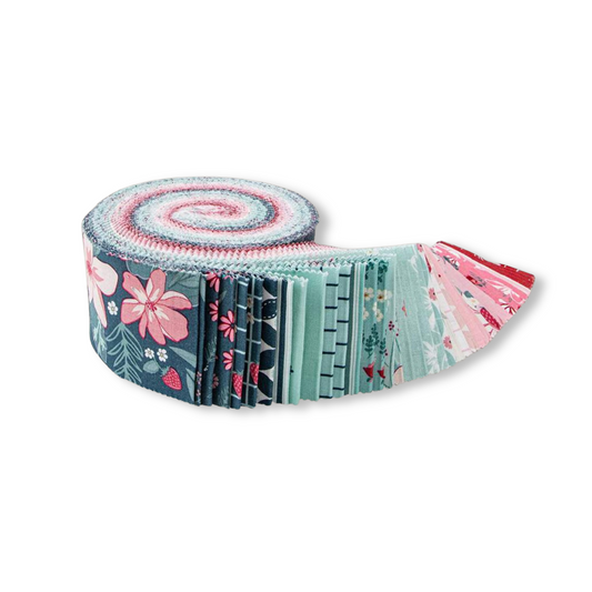 Berry Market Fabric Jelly Roll for Riley Blake Designs by Beverly McCullough