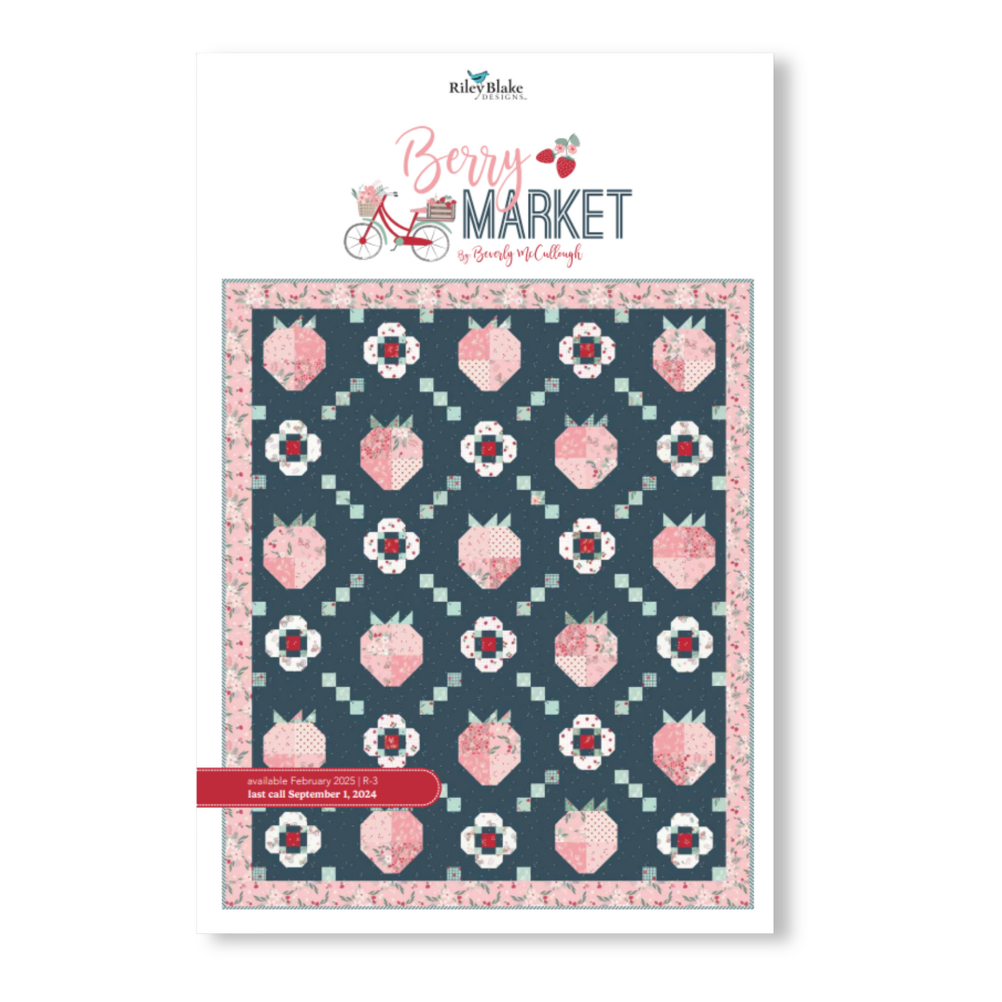 Berry Market Fabric Jelly Roll for Riley Blake Designs by Beverly McCullough