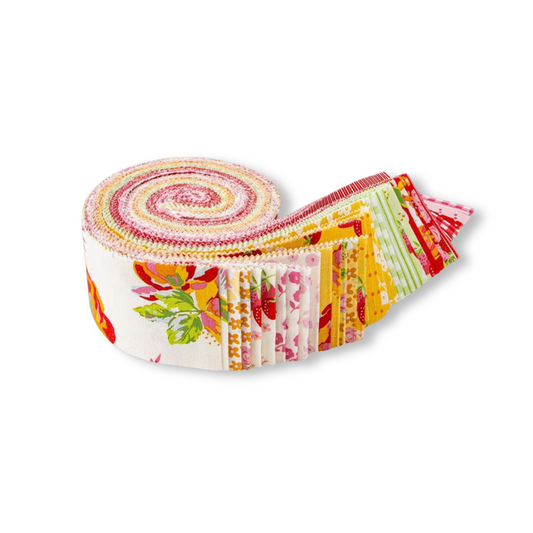 Picnic Florals Fabric Jelly Roll for Riley Blake Designs by My Mind's Eye