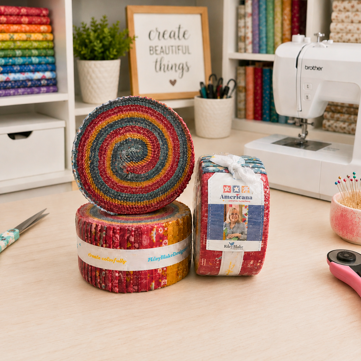 Americana Fabric Jelly Roll for Riley Blake by Lori Holt