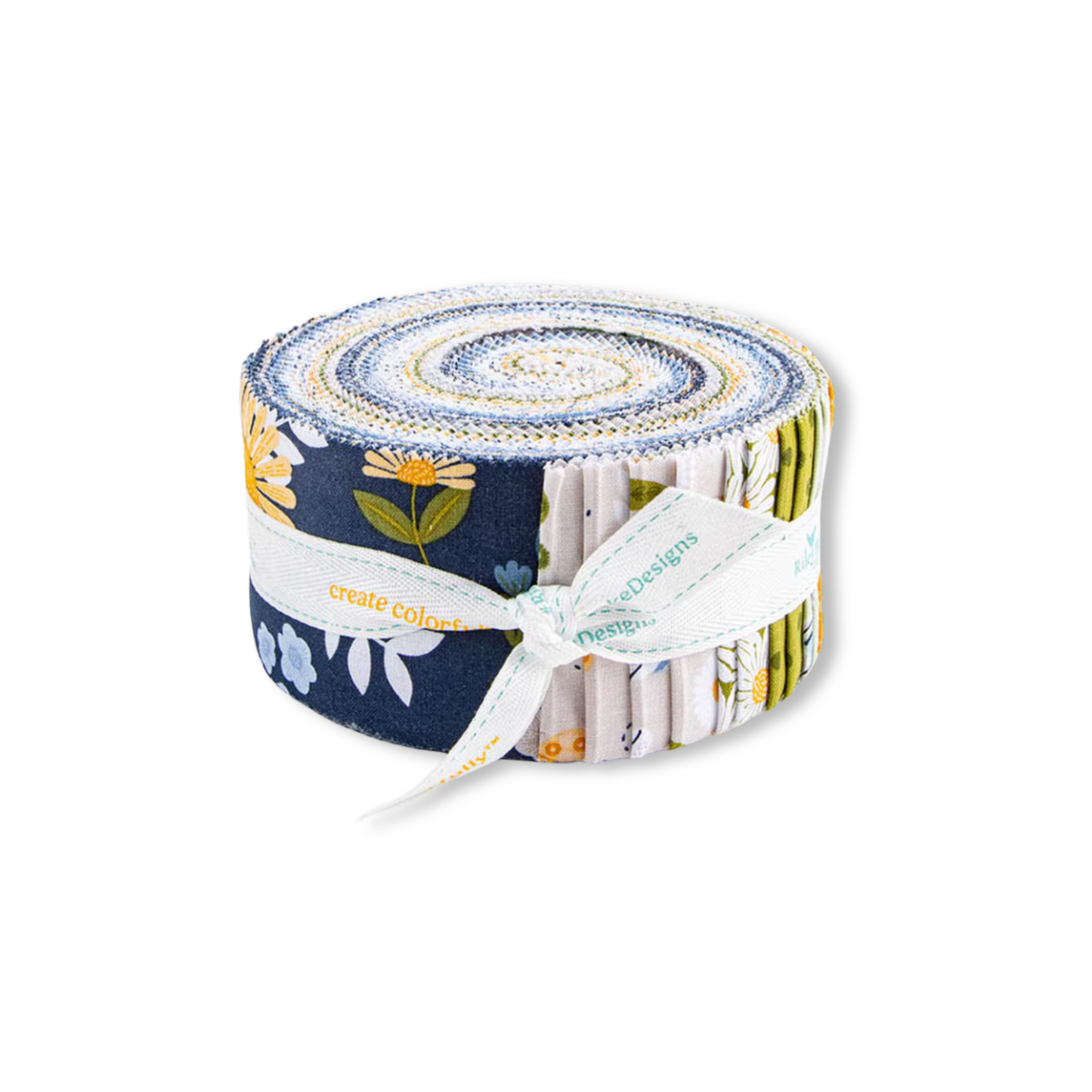 Sunshine & Dandelions Fabric Jelly Roll for Riley Blake by Traci Reed