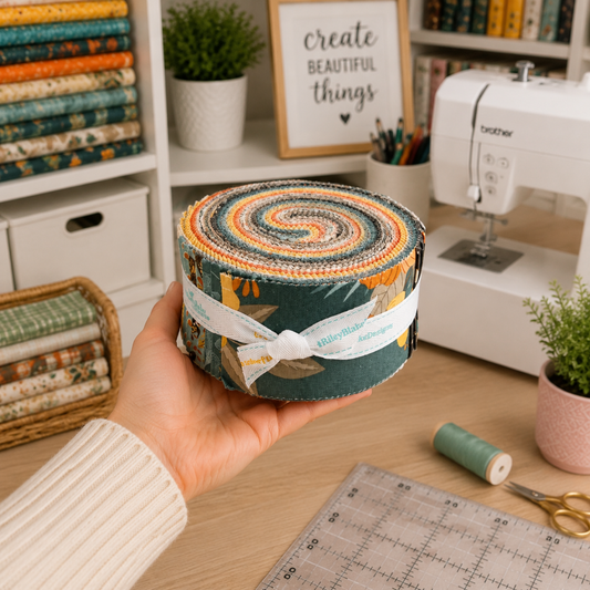 Secret Garden Fabric Jelly Roll by Amanda Castor for Riley Blake Designs