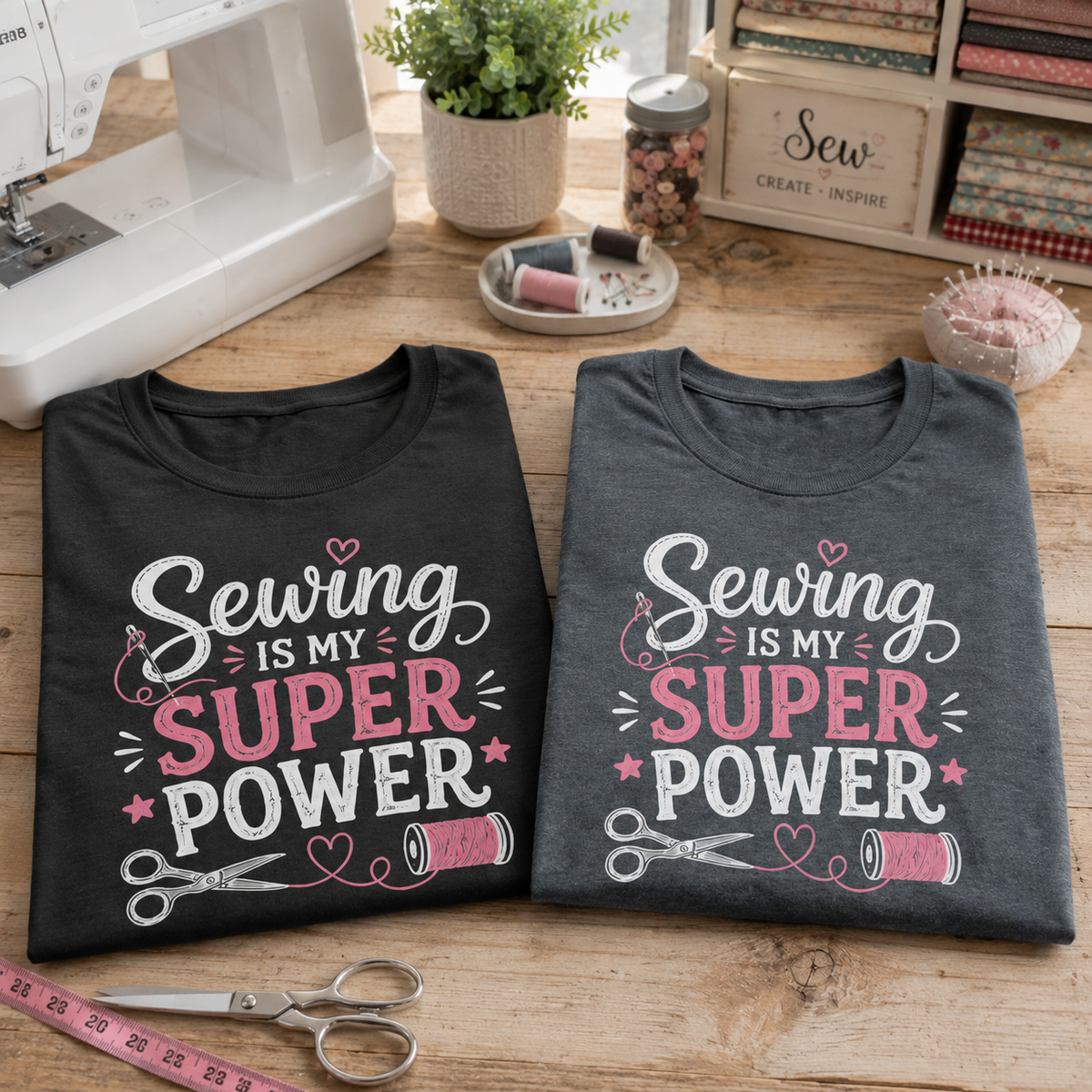 Sewing is My Super Power Women's Swag Graphic T-Shirt